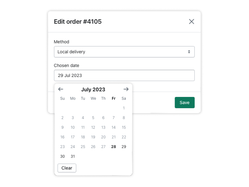 Buunto order editing